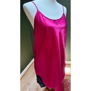 Whitney Brooks Sleeveless Satin Nightgown